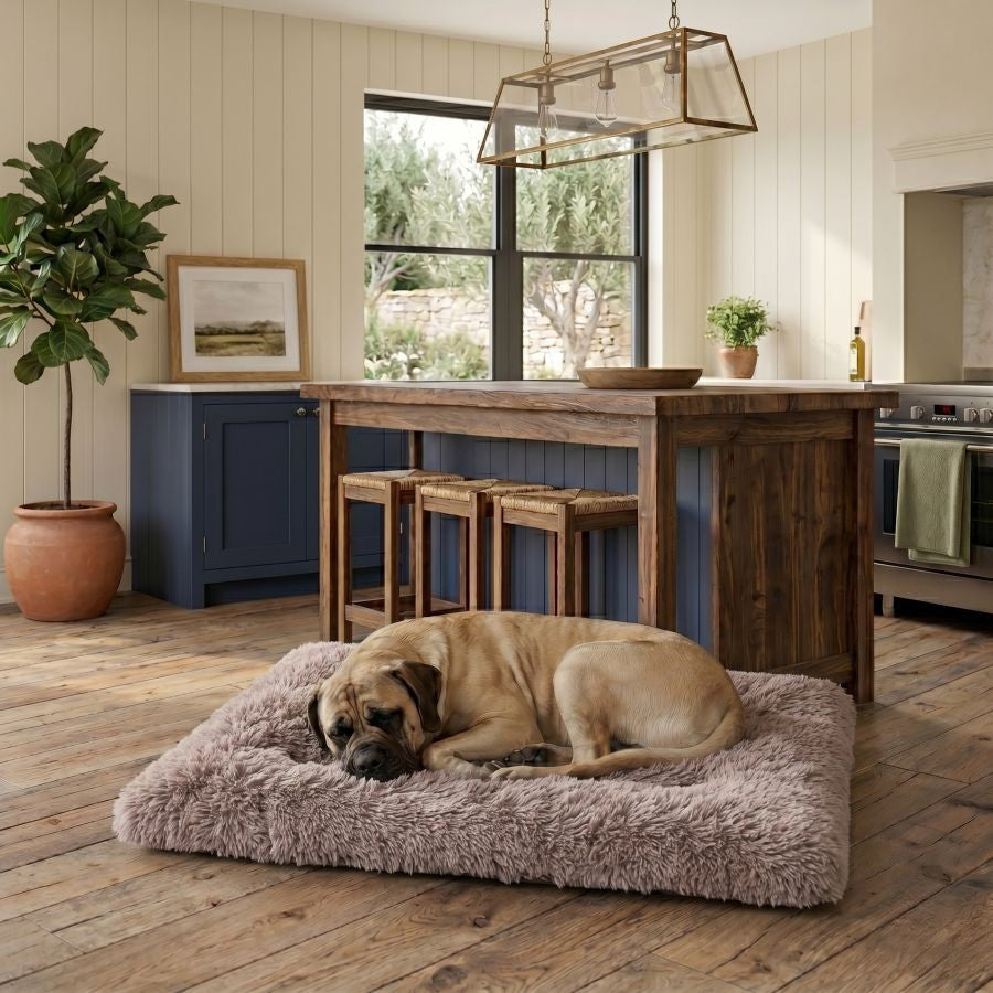 Tapis pour chien doux lavable violet