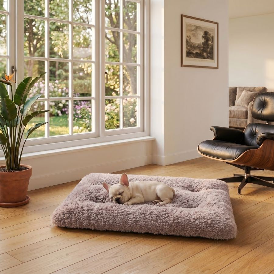 Tapis pour chien doux lavable violet