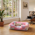 Canapé pour chien multicolore en coton