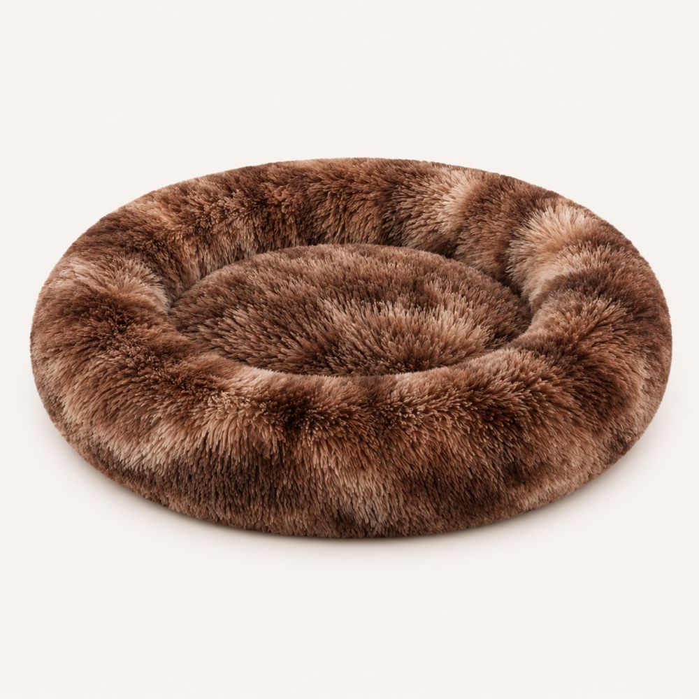 Coussin apaisant pour chien marron