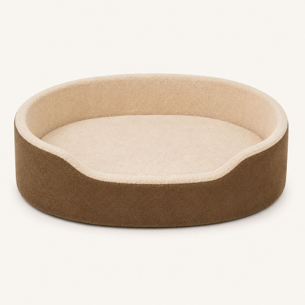 Panier orthopédique lavable pour chien marron
