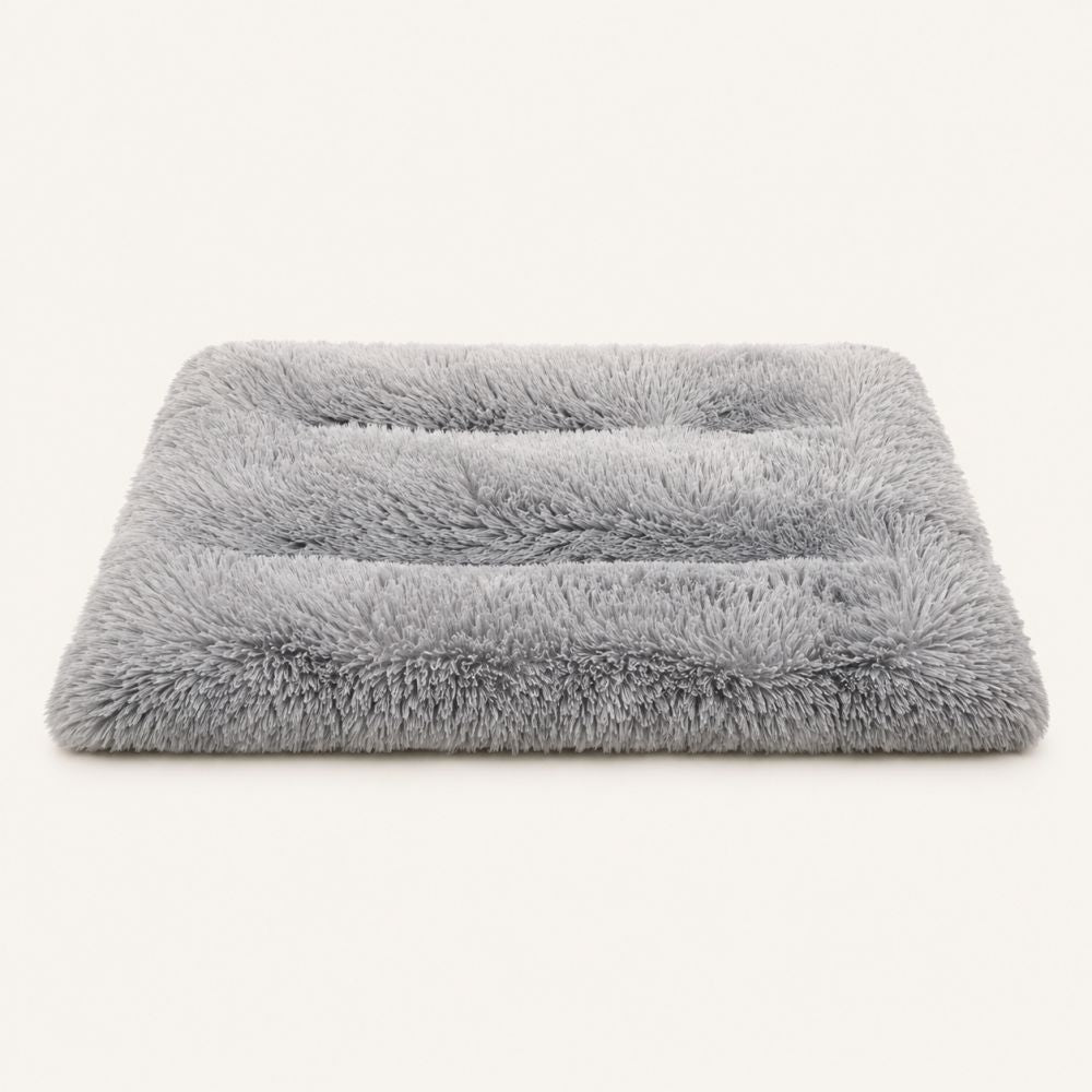 Tapis pour chien doux lavable gris