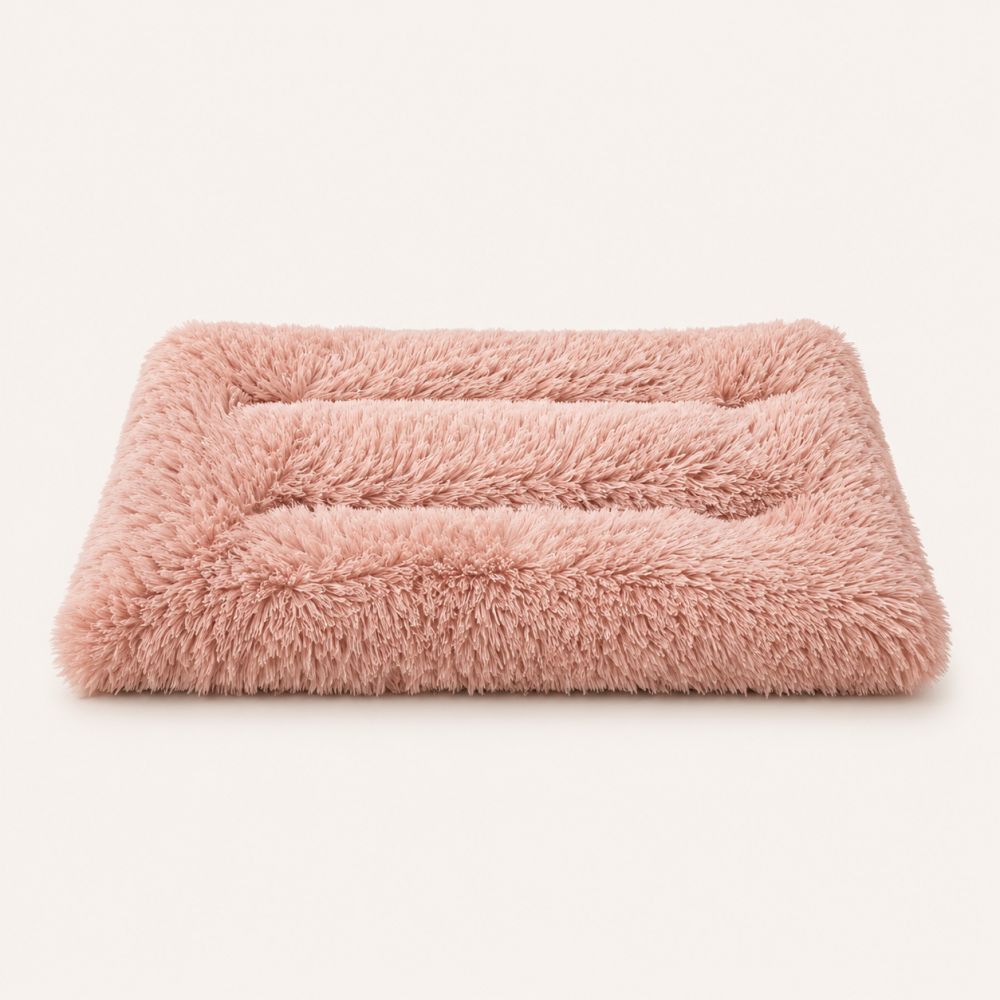 Tapis pour chien doux lavable rose