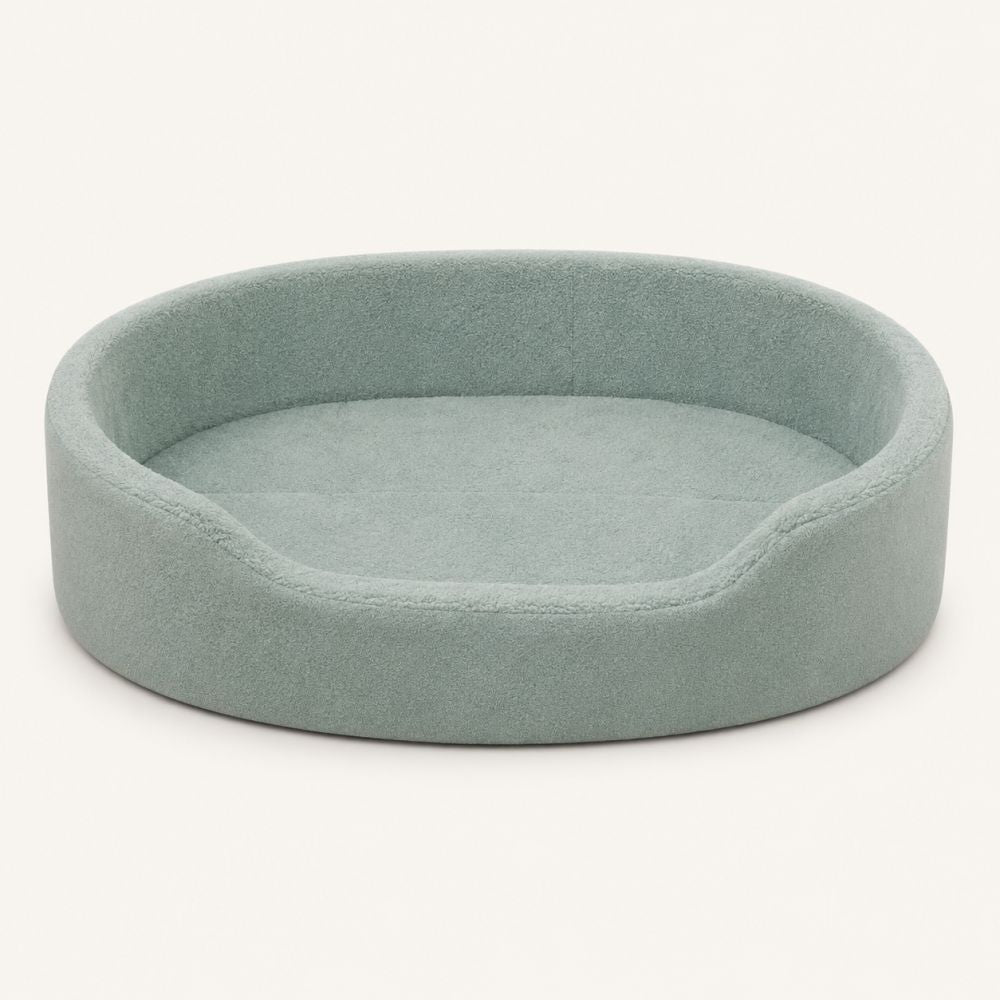 Panier orthopédique lavable pour chien bleu canard