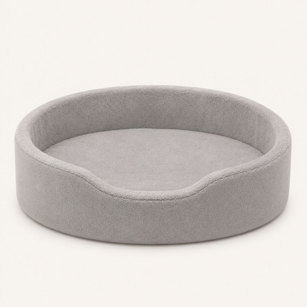 Panier orthopédique lavable pour chien gris