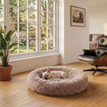 Coussin apaisant pour chien couleur taupe