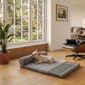 Coussin orthopédique pour chien gris
