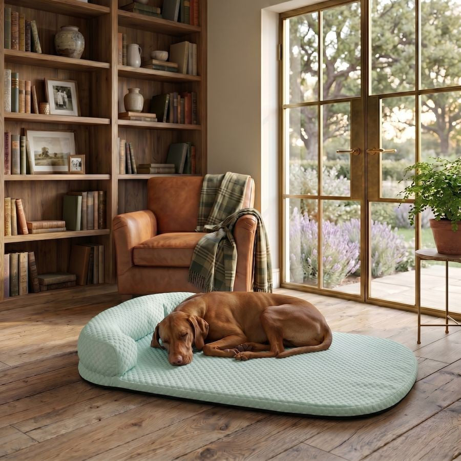 Tapis rafraîchissant pour chien vert lavable