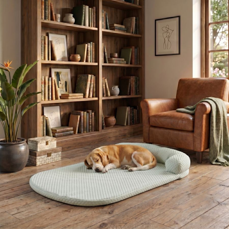 Tapis rafraîchissant pour chien vert lavable